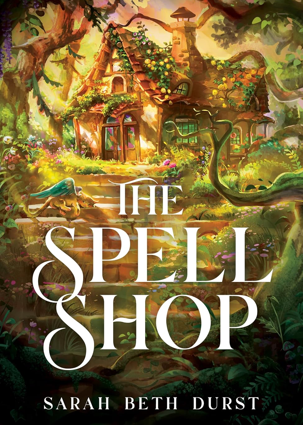 Book cover of The Spellshop by Sarah Beth Durst.